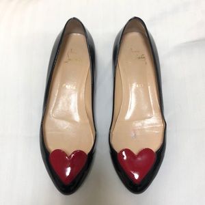 GUC Christian Louboutin Heart Ballet Flats